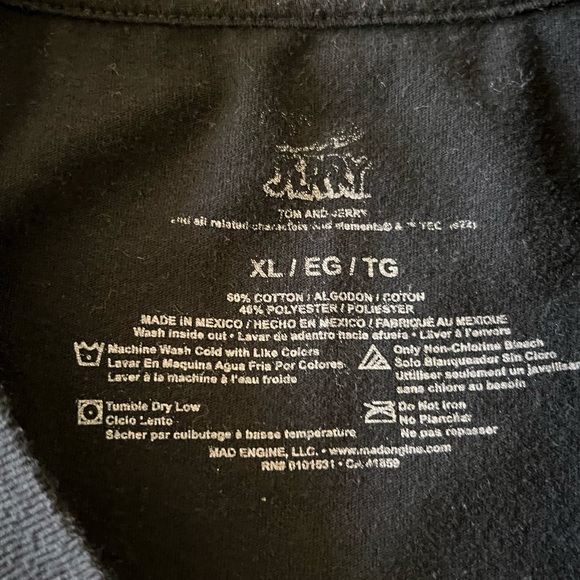 MAD Engine Black Tom and Jerry Tee - Picture 2 of 3